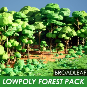 Lowpoly Foliage Pack - Broadleaf Forest
