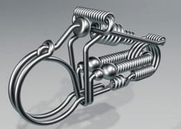 Wire Motorcycle Keychain Clip