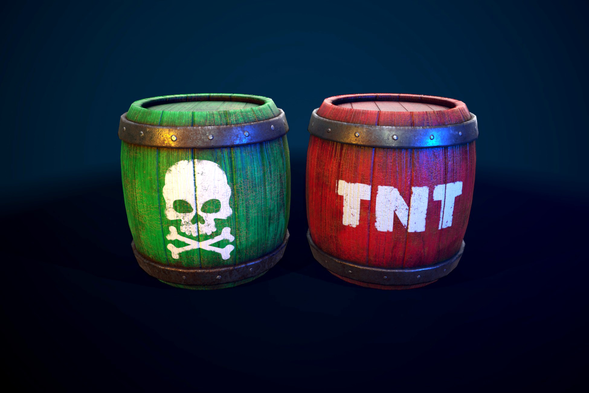 Poison and Dynamite Barrels