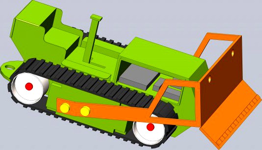 Buldozer 3D Model