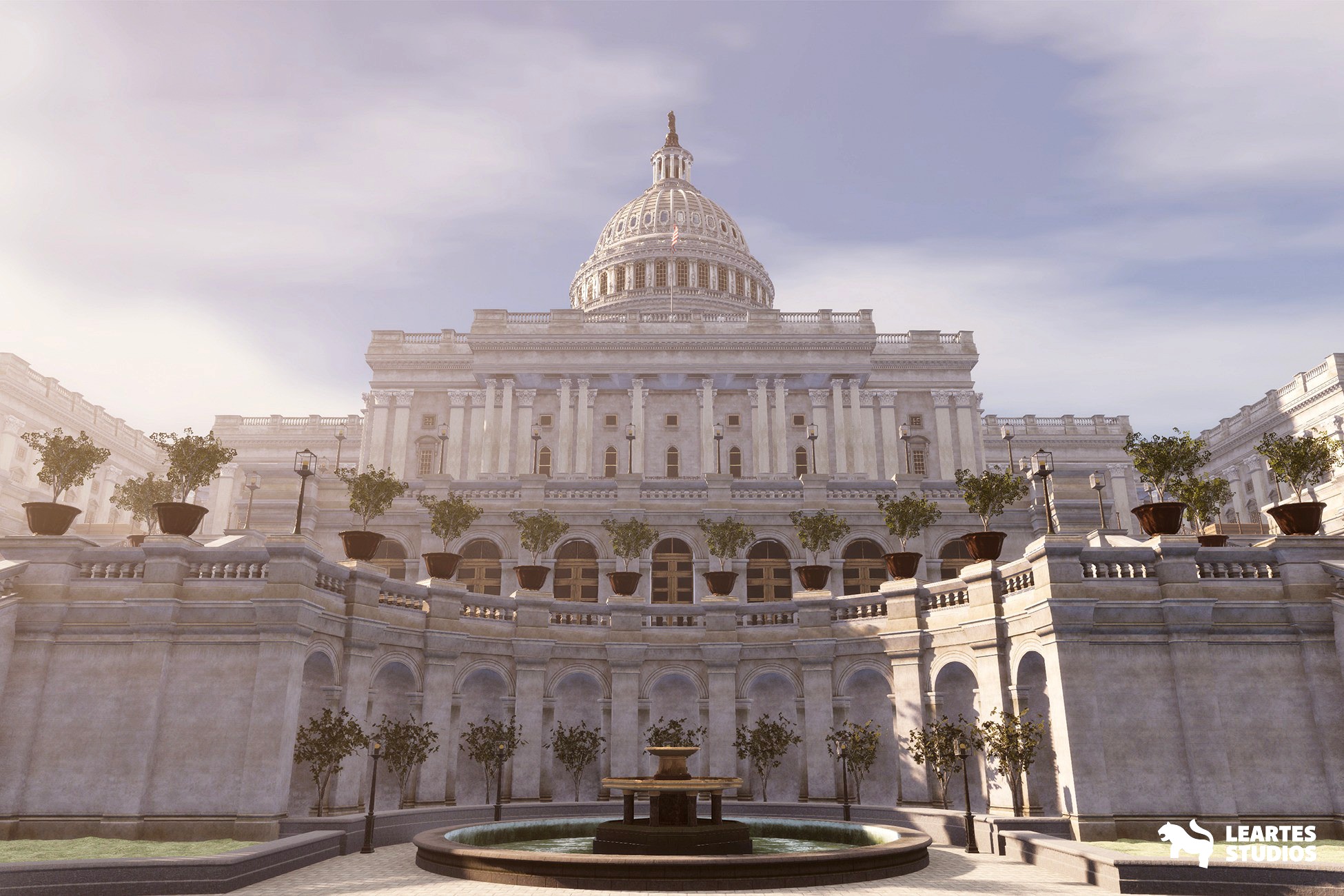 US Capitol Exterior Environment