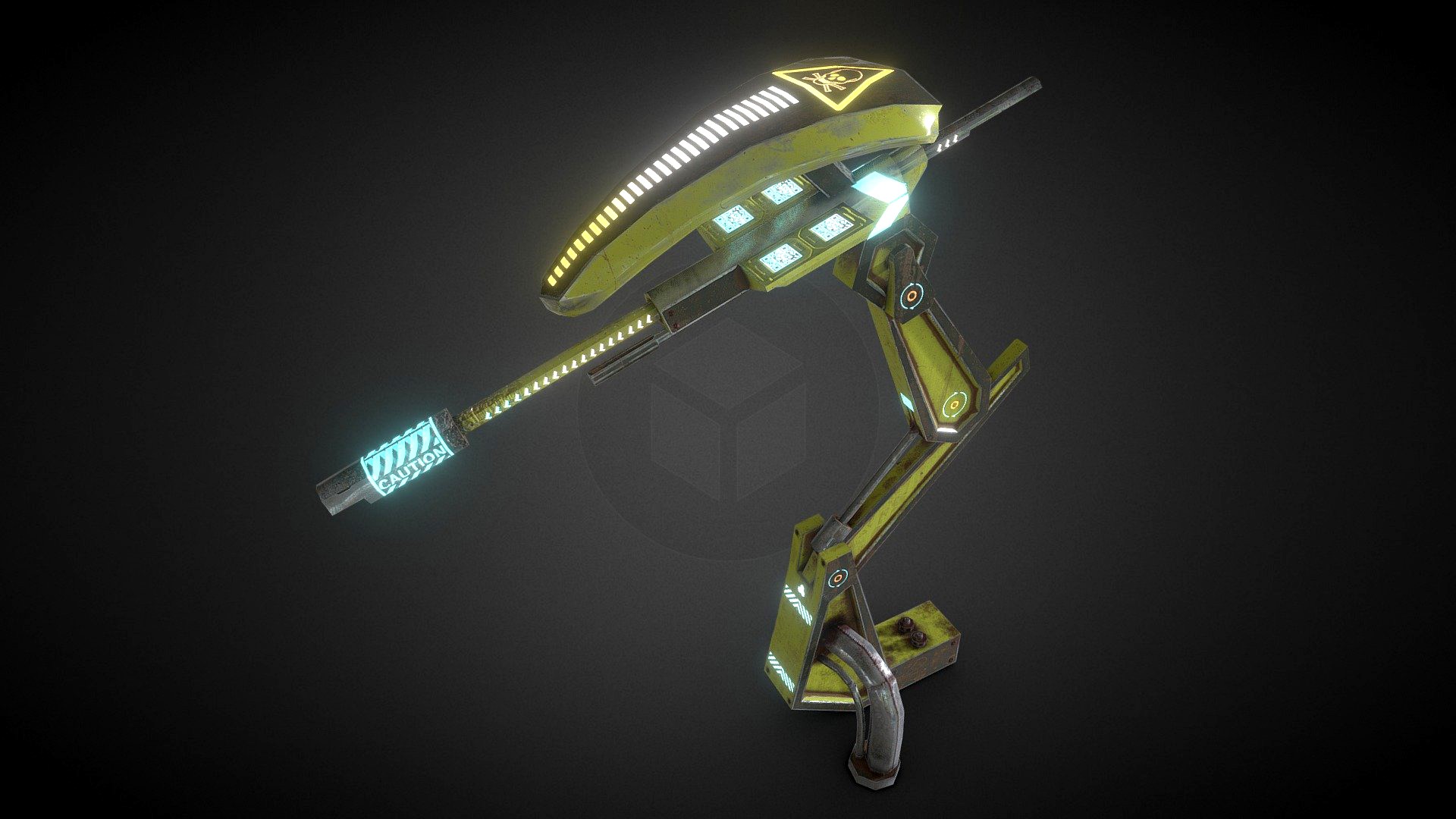 SciFi Robotic arm Boss Elements Video Game.