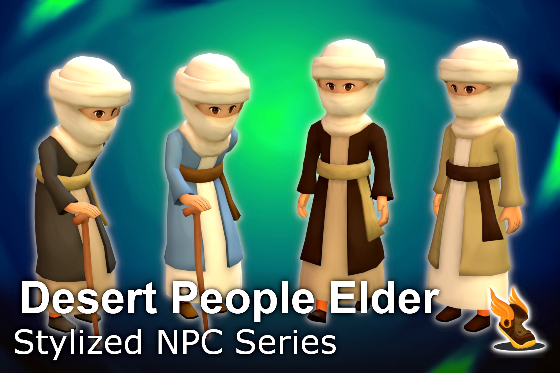 Stylized NPC - Desert People Elder