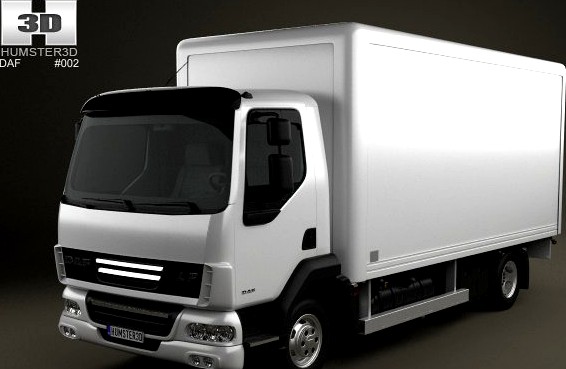 DAF LF Delivery Truck 2011 3D Model