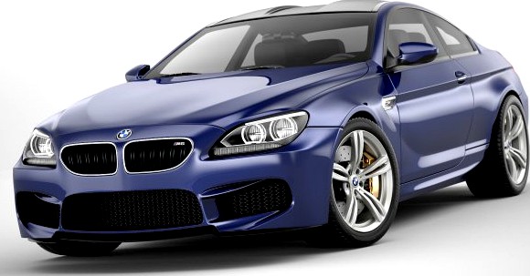 BMW M6 Coupe Maya Scene 3D Model