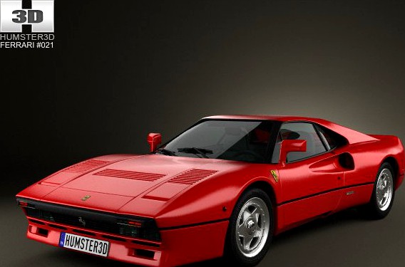 Ferrari 288 GTO 1984 3D Model