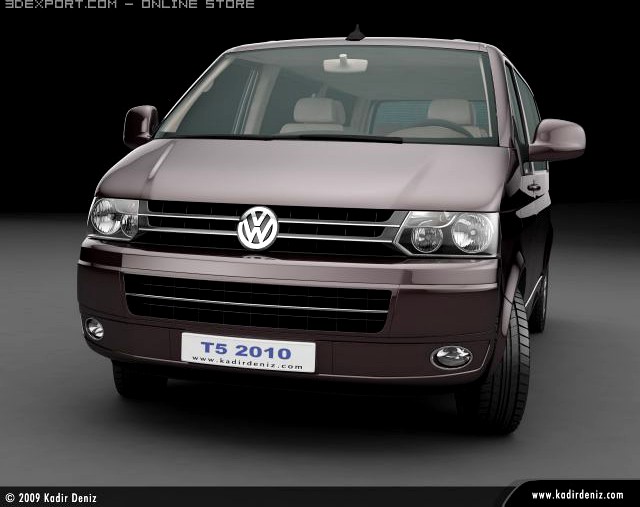 Vw Transporter T5 2010 Kombi 3D Model