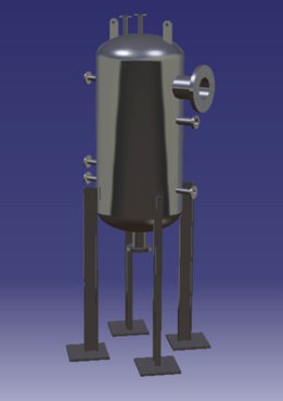 CAD of a pressure vessel