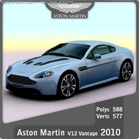 2010 Aston Martin V12 Vantage 3D Model