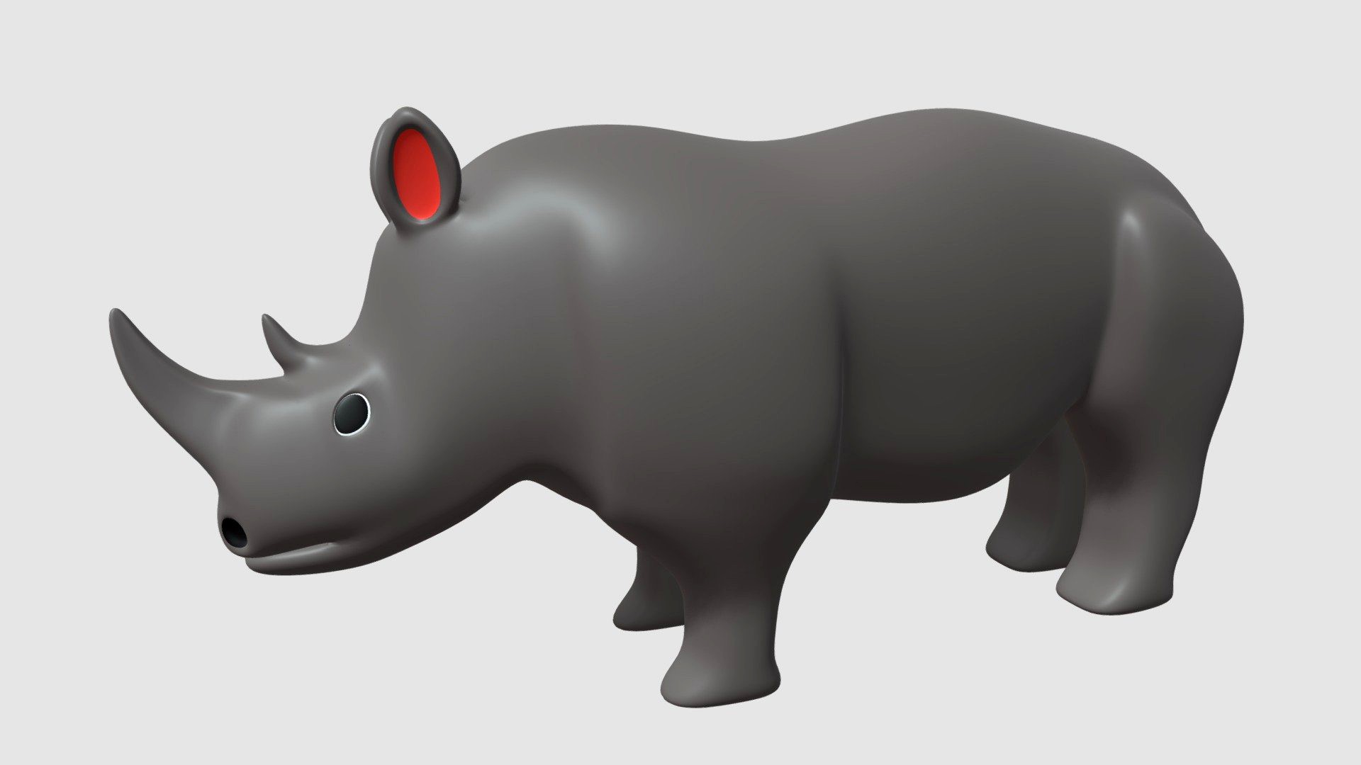 Cartoon Rhinoceros Rhino