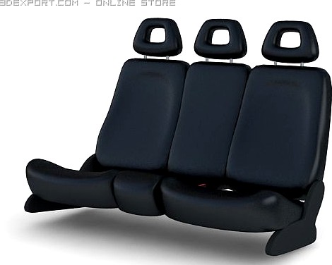 Seats for Car Back 3D Model