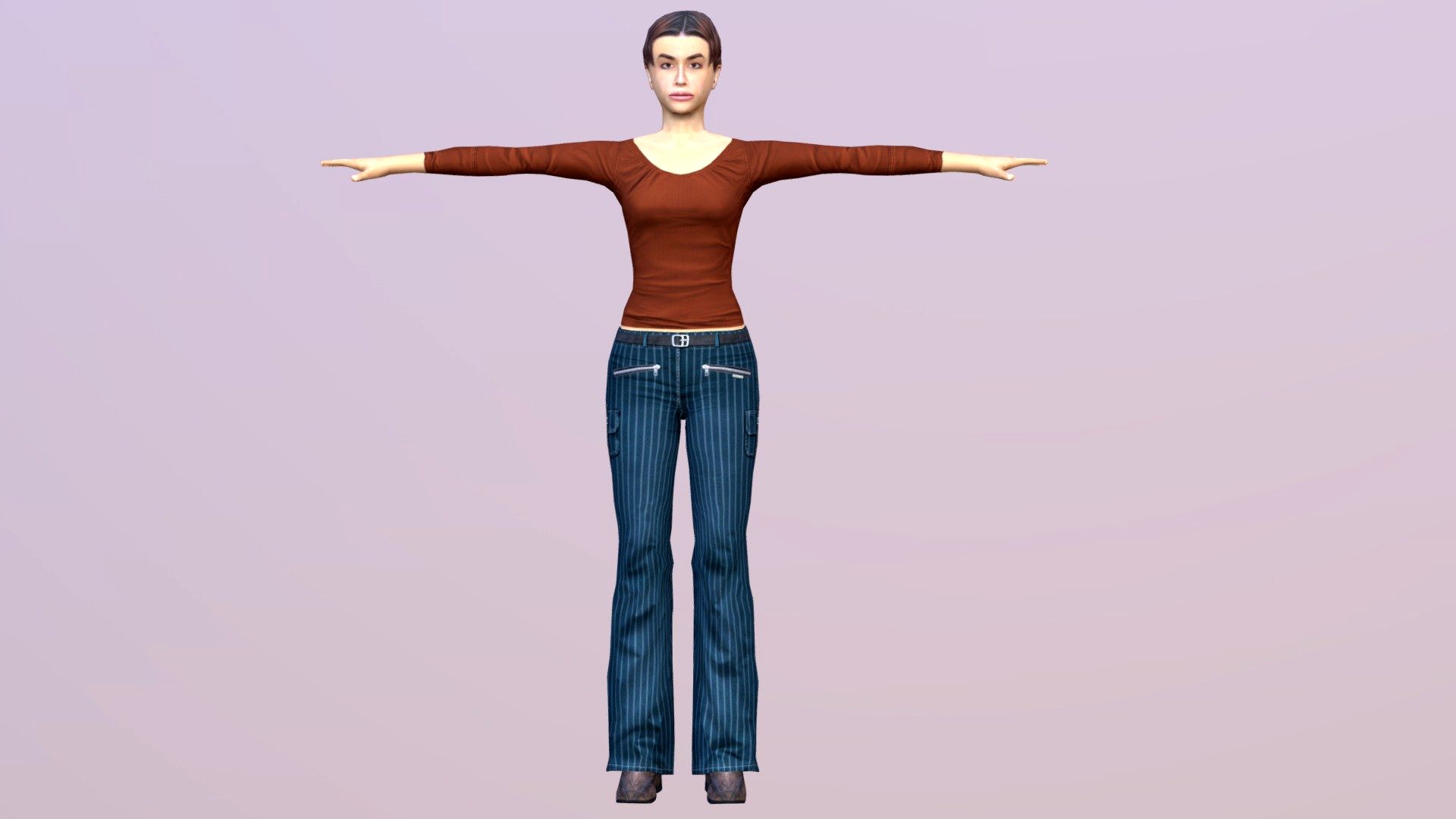 Woman 17 With 52 Animations 32 Morphs