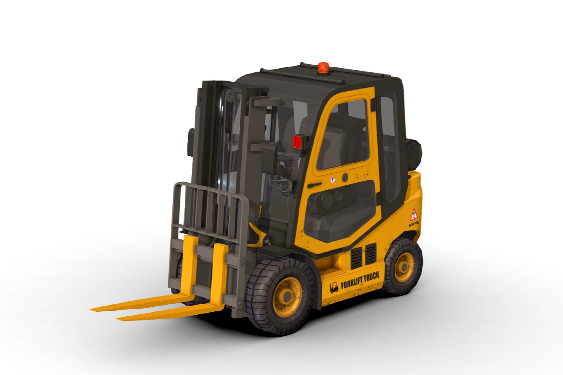 Forklifts Truck Low-Poly