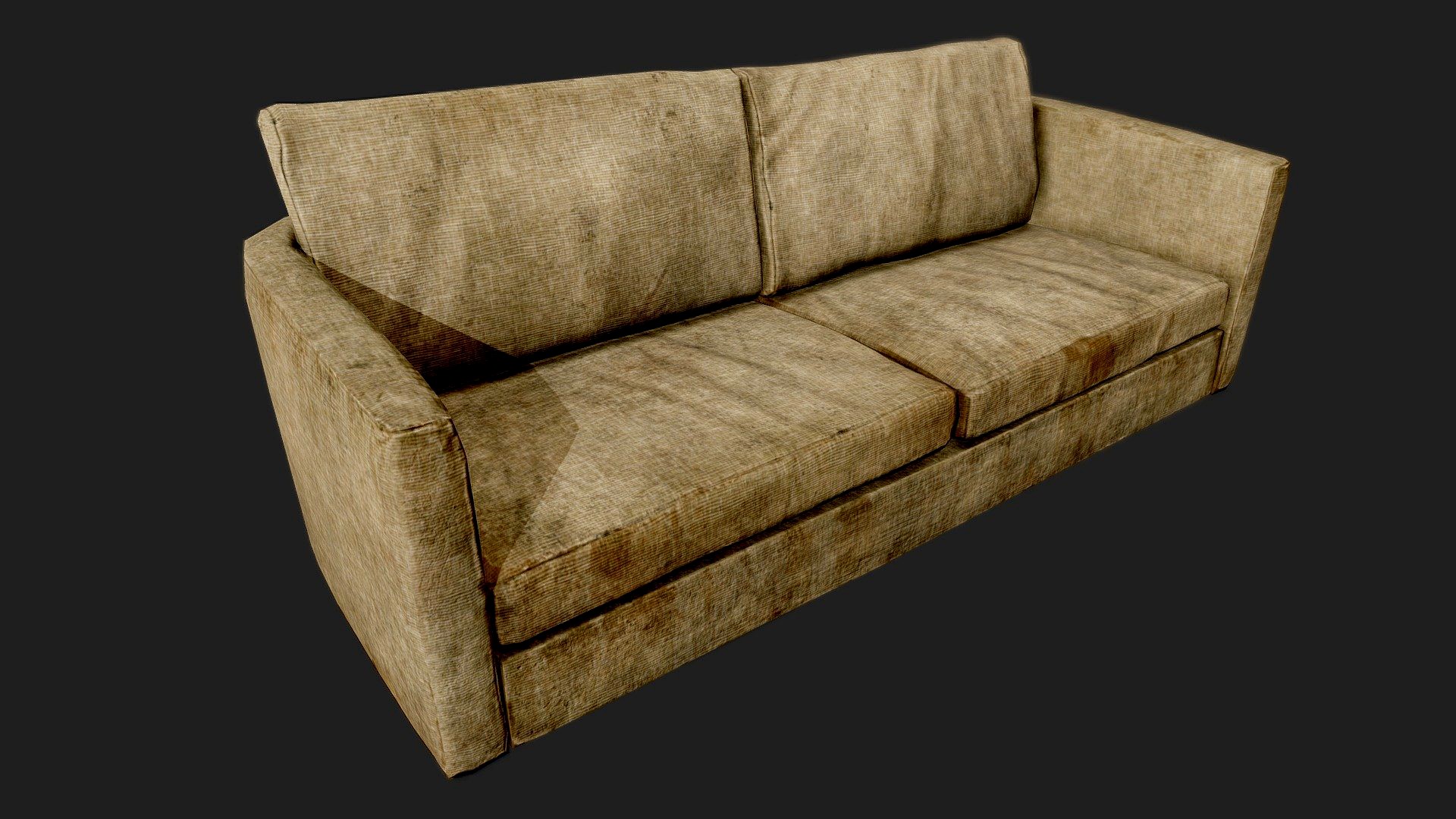 Old Dirty Couch 02 Brown - PBR