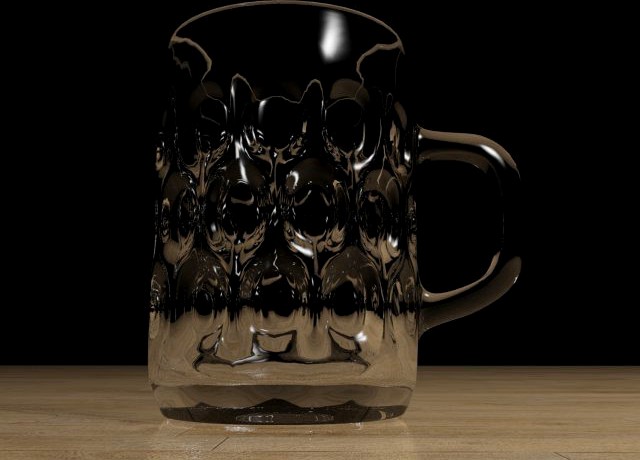 Glass beer mug unique 3D Model