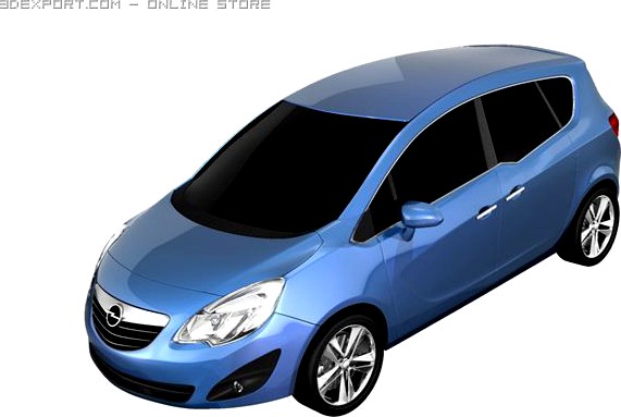 Opel Meriva 2011 3D Model