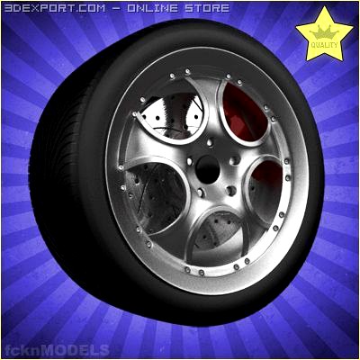 Car wheel 002 3D Model