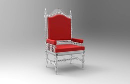 Baccarat glass armchair