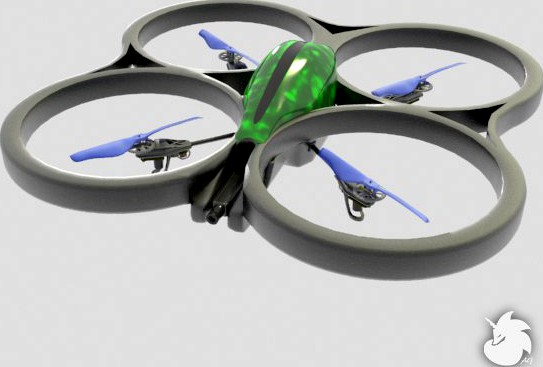 Parrot AR Drone 3D Model