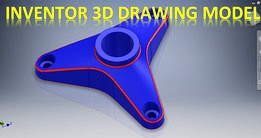 Practice 3D Drawing Modeling in Autodesk Inventor || Inventor Drawing Practice || 3d Drawing || Cad