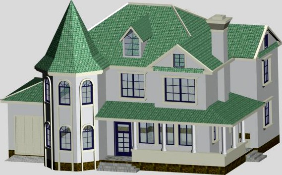 Villa 080 3D Model