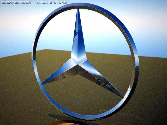 Download free Mercedes Benz star 3D Model