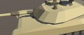 M1 Abrams Tank Cartoon style 3D Model