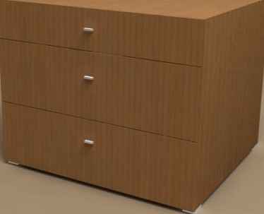 Lodge nightstand by Molteni 3D Model