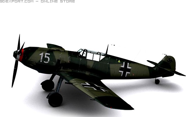 Messerschmitt BF109E3 Emil 3D Model