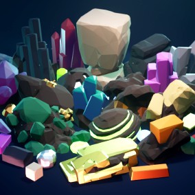 Shatter Stone: Low Poly