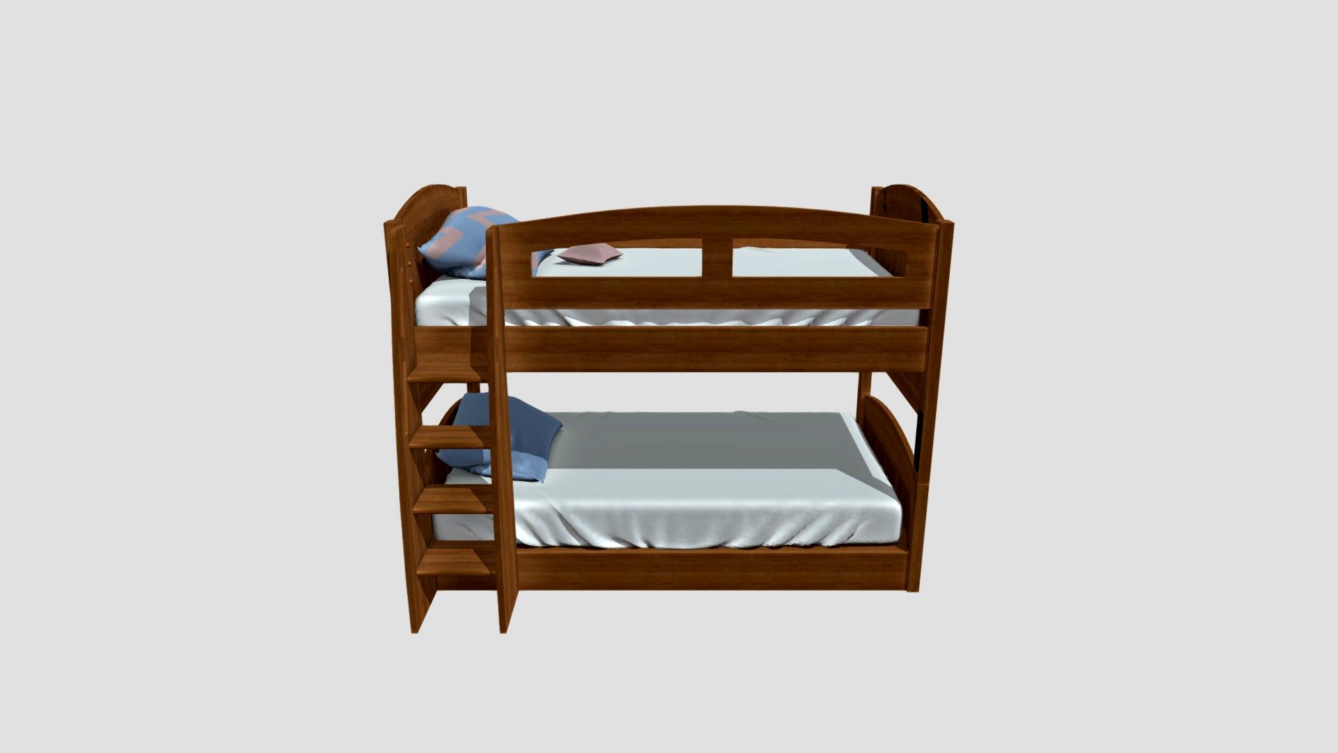 Genie rubber tree wooden bunk bed