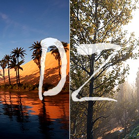 DZ Trees - Bundle Vol3 (Deciduous Trees 2 & Palms)