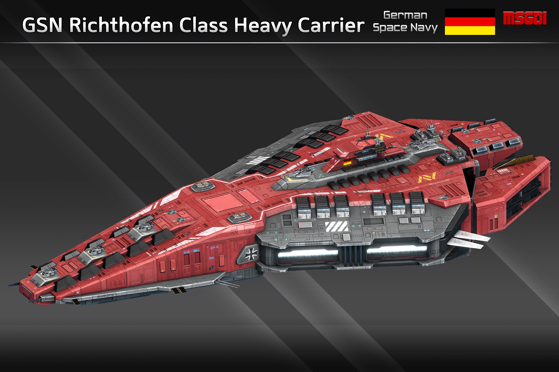 Spaceship GSN Richthofen Class Heavy Carrier