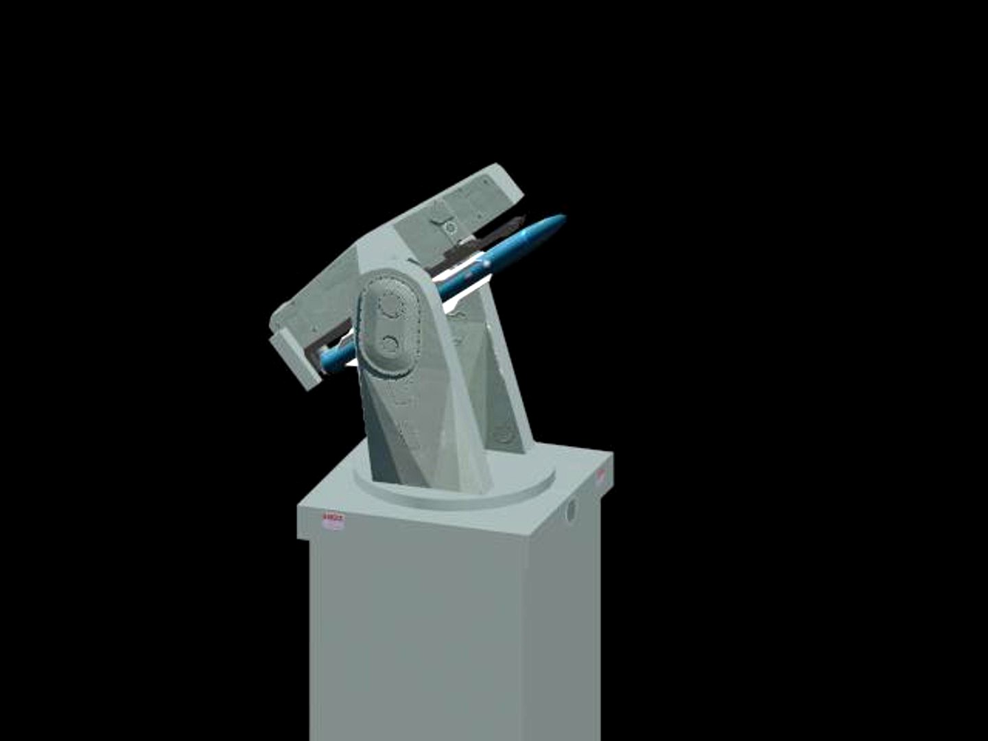 MK 13/22 TARTAR Guided Missile Launching System / w Animated Targeting and Missile Launch Sequences - by Xacta  3D models