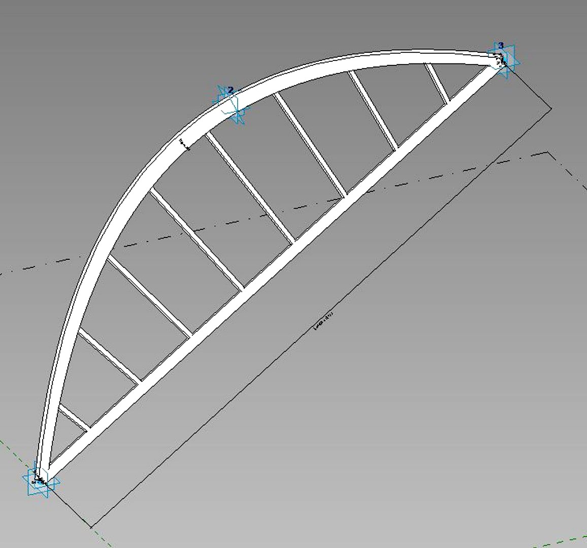 Adaptive ribbed arch