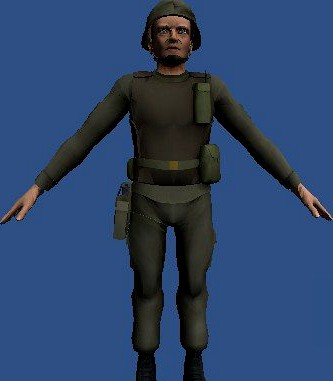 Solider green 3D Model