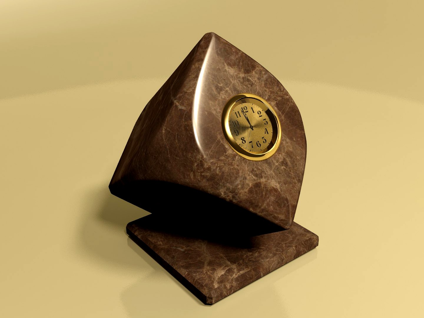 marble clock