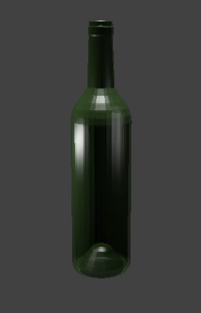 Empty Wine Bottle