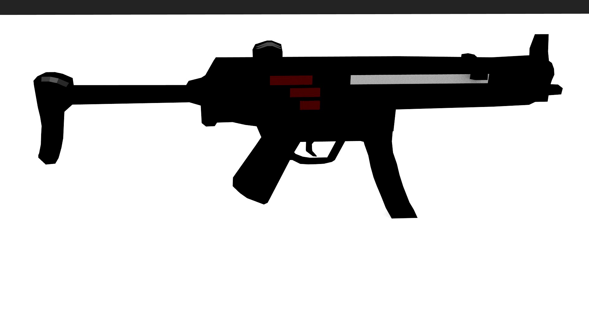 Low Poly SMG