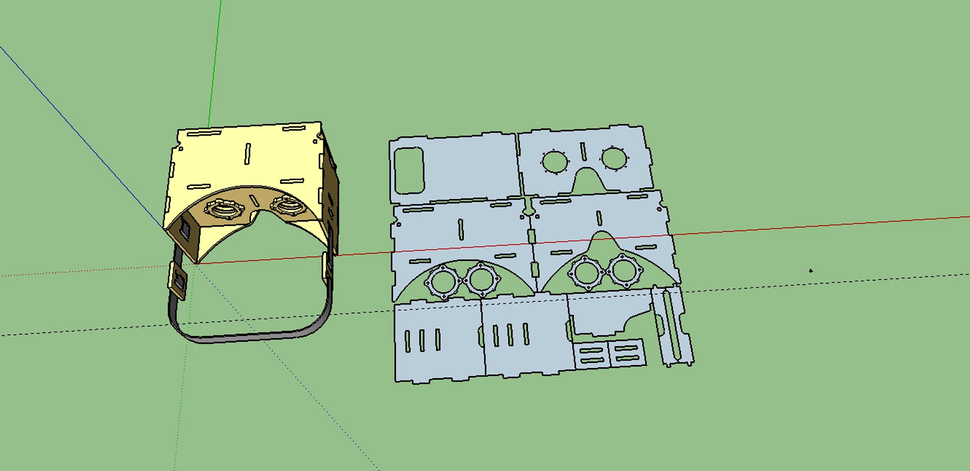 Cardboard Virtual Reality Glases