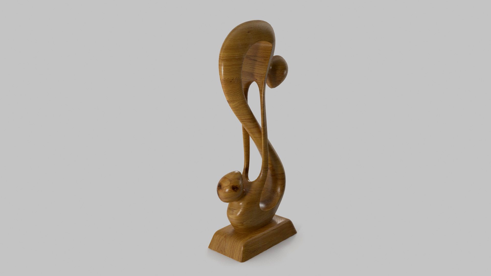 wooden figure of infinity