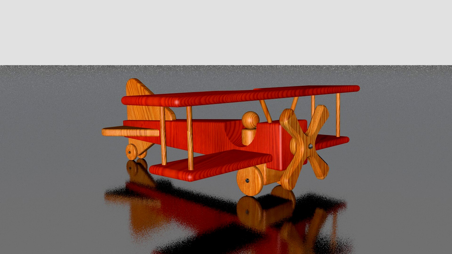 Toy biplane