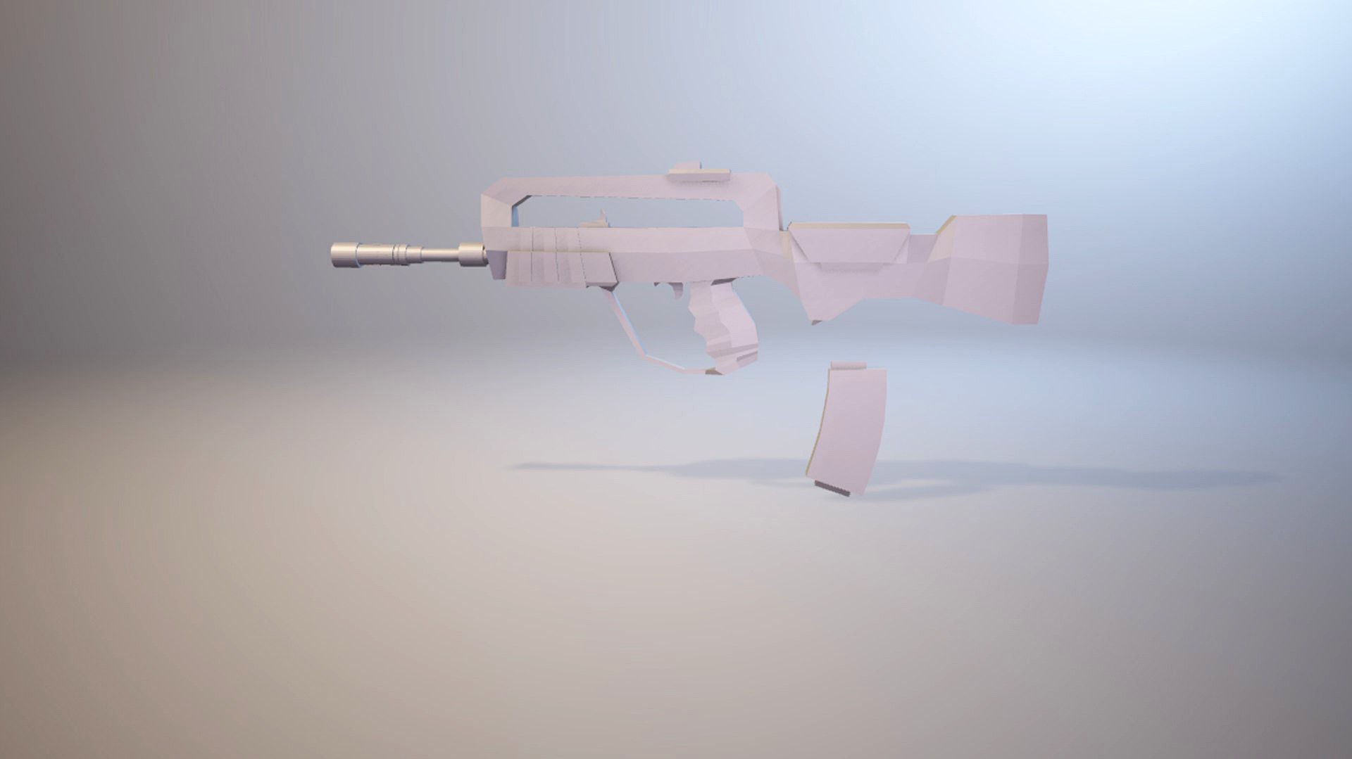 Famas G2 Low Poly