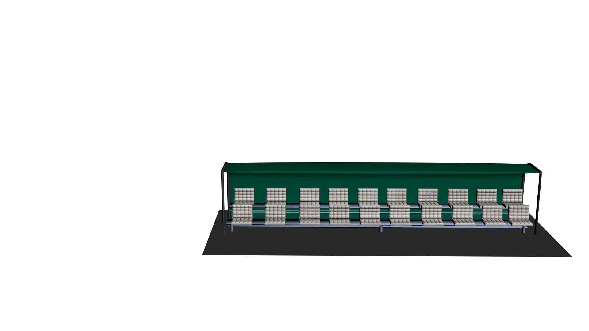 RETRACTABLE BLEACHERS 3D model