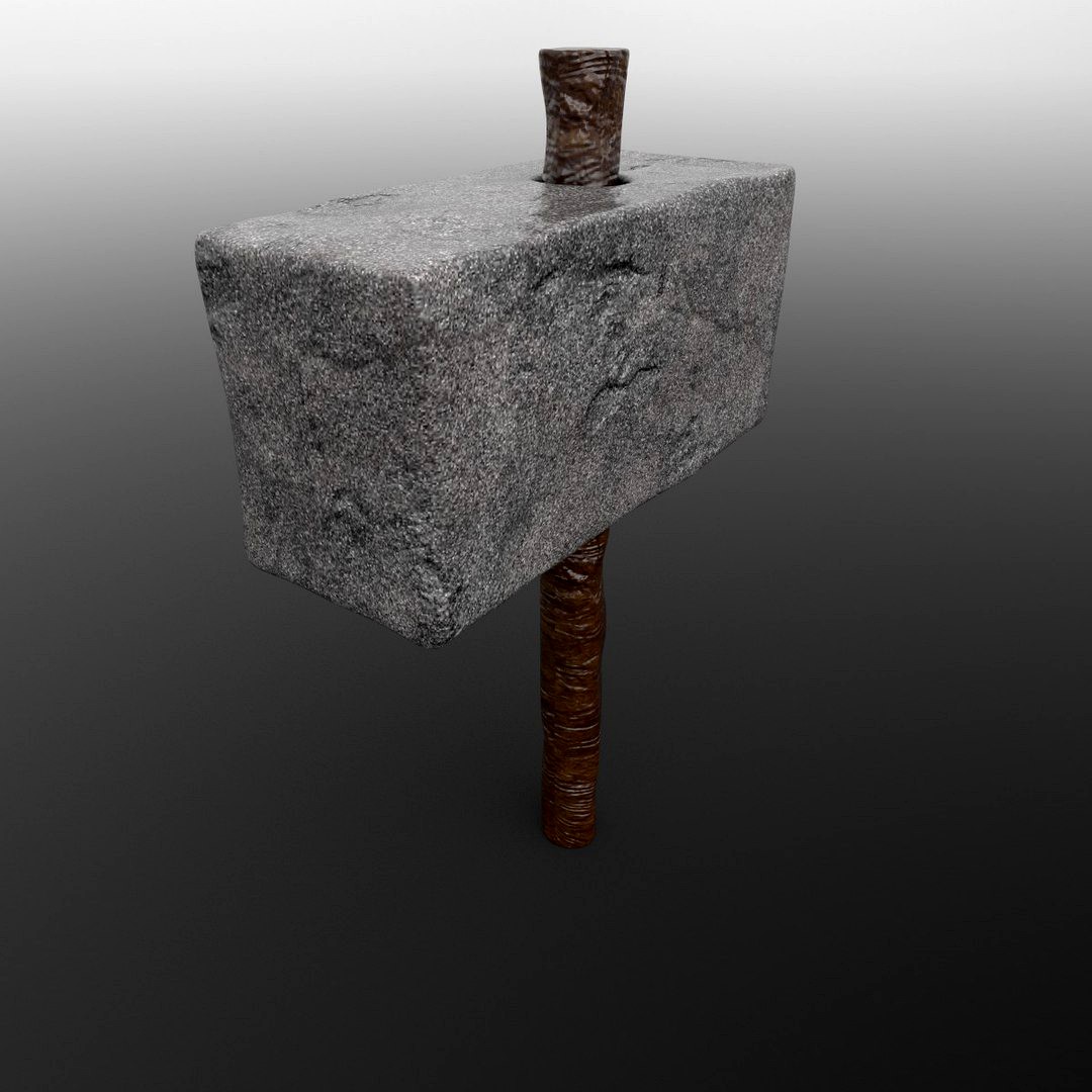Heavy Stone Hammer