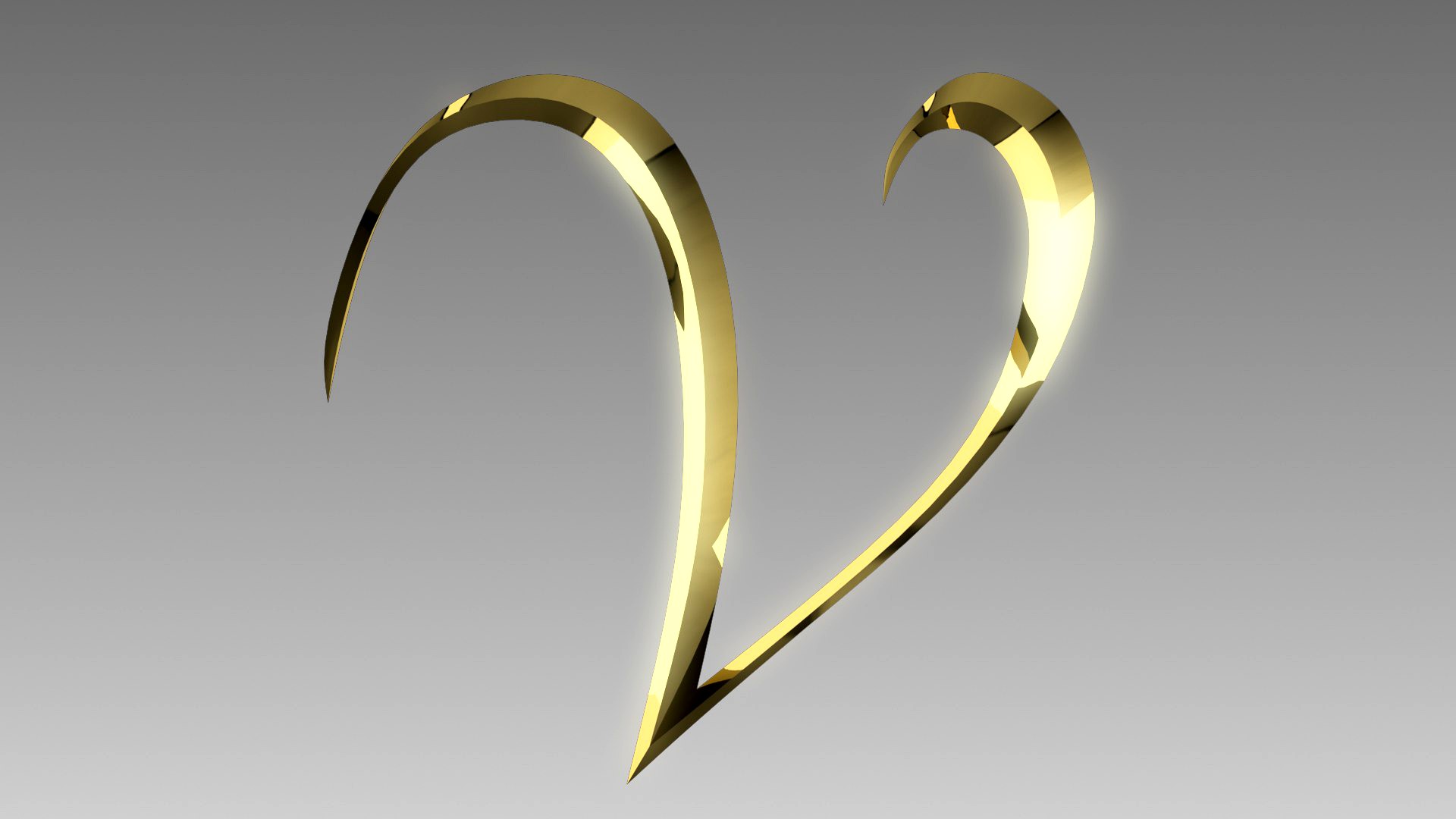 Alphabet 3D Model -V-