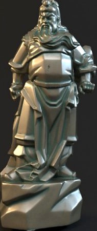 Guan Yu statues Sculpture3 3D Model