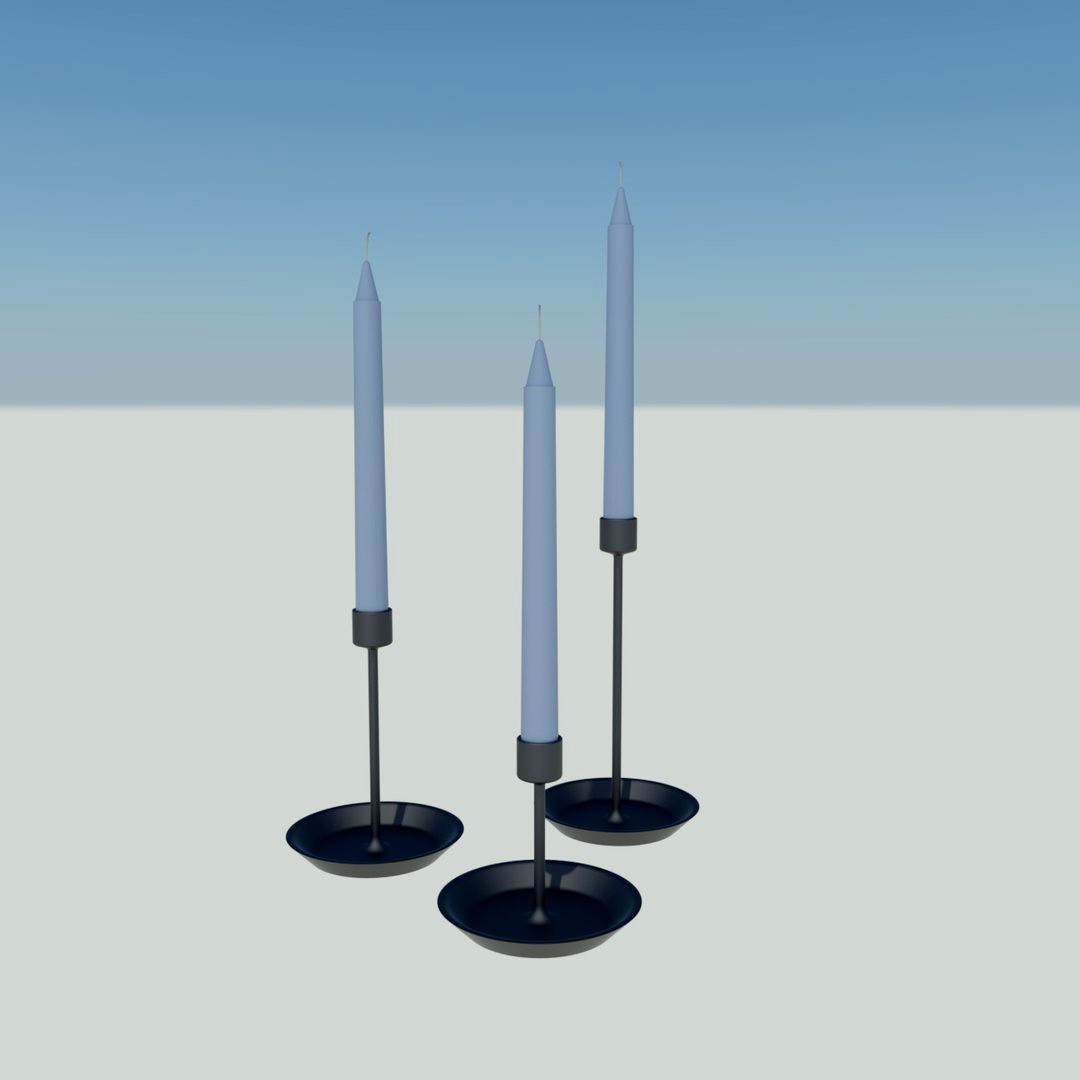three candlesticks