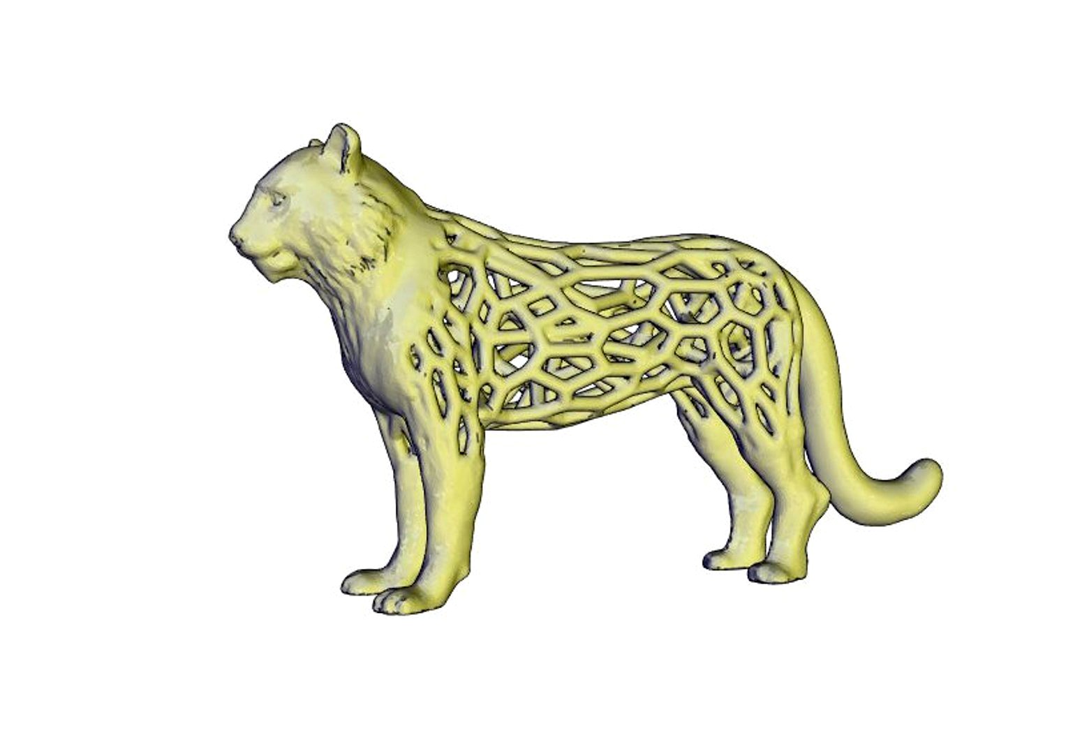 voronoi style tiger