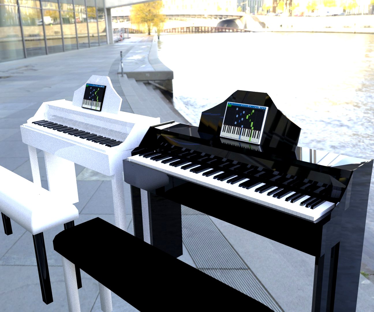 Blender Piano